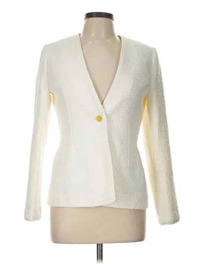 Pre-owned Lk Bennett Blazer Jacket In Ivory