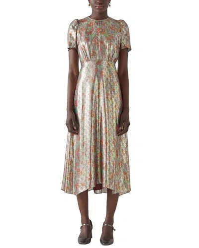 Lk Bennett Boyd Silk-blend Dress In Multi