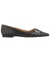Lk Bennett Brynn Nappa Leather Flats In Black