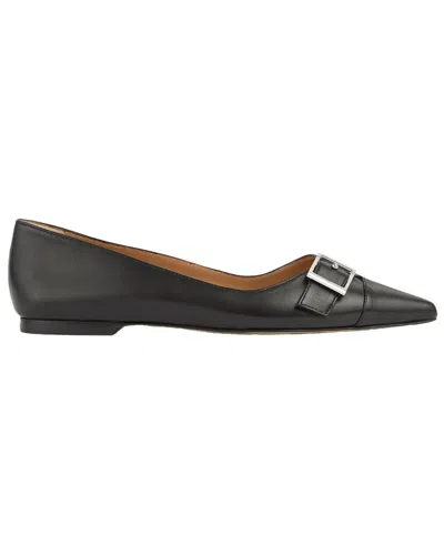 Lk Bennett Brynn Nappa Leather Flats In Black