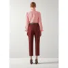 Lk Bennett L.k.bennett Camile Linen-blend Top In Pink