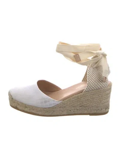 Pre-owned Lk Bennett Canvas Pumps In White