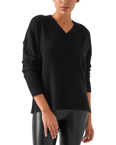 Lk Bennett Cara Wool-blend Knitted Top In Black