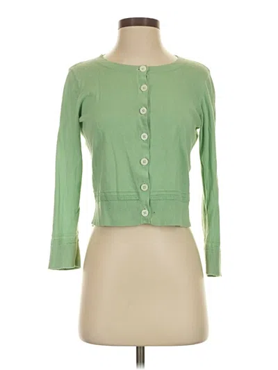 Pre-owned Lk Bennett Cardigan Sweater In Green
