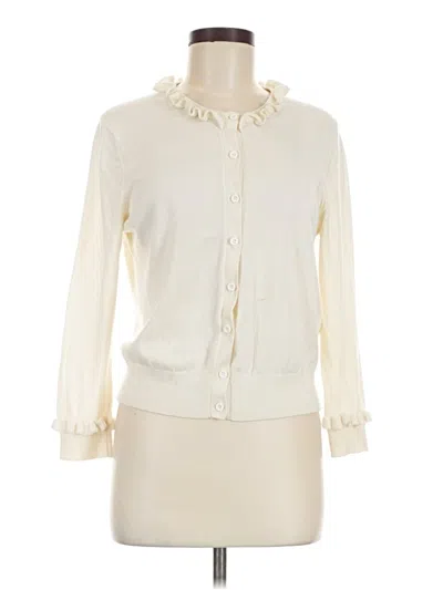 Pre-owned Lk Bennett Cardigan Sweater In Ivory