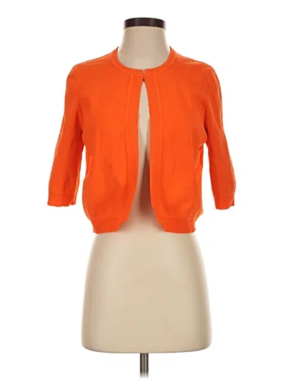 Pre-owned Lk Bennett Cardigan Sweater In Orange