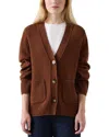 Lk Bennett Carine Cardigan In Brown