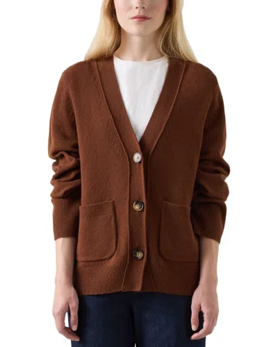 Lk Bennett Carine Cardigan In Brown
