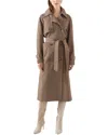 Lk Bennett Carine Trench Coat In Brown