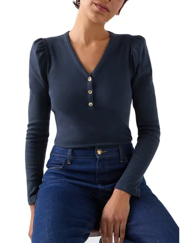 Lk Bennett Carla Jersey Top In Blue