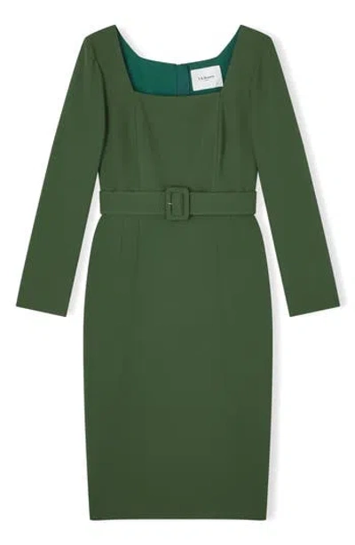 Lk Bennett Carrington Long Sleeve Dress In Green