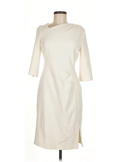 Pre-owned Lk Bennett Casual Dress In White