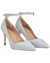 Lk Bennett Catelyn Kid Suede Closed Courts In Blue