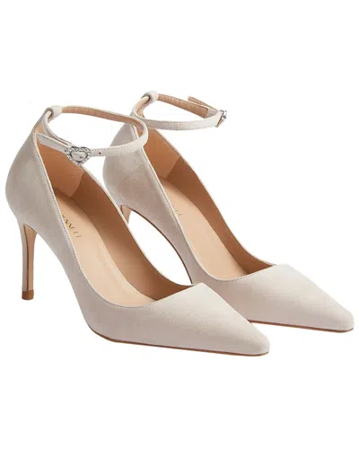Lk Bennett Catelyn Kid Suede Closed Courts In Pink