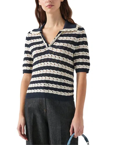 Lk Bennett Charlee Knitted Top In Multi