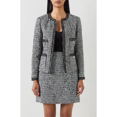 Lk Bennett Charlie Tweed Jacket In Multi