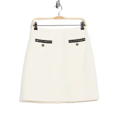 Lk Bennett Charlie Tweed Miniskirt In Neutral