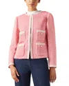 Lk Bennett Charlie Wool Jacket In Pink