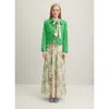Lk Bennett Crop Cotton Jacket In Multi