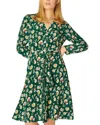 LK BENNETT LK BENNETT CHRISTY SILK A-LINE DRESS