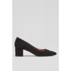 Lk Bennett Womens Bla-black Sloane Pointed-toe Suede Heeled Courts In Black