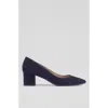 Lk Bennett Womens Blu-vy Clara Pointed-toe Suede Heeled Courts In Blue