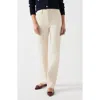Lk Bennett Clara Straight Leg Jeans In Ecru