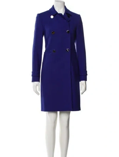 Pre-owned Lk Bennett Coat In Blue