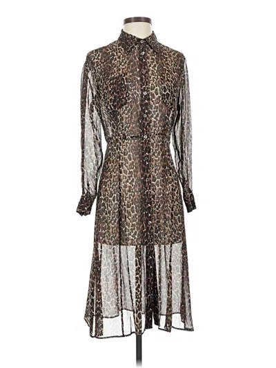 Pre-owned Lk Bennett Cocktail Dress In Brown
