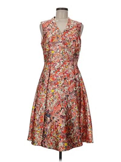 Pre-owned Lk Bennett Cocktail Dress In Orange