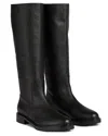 Lk Bennett Coco Leather Boot In Black