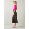 Lk Bennett Coco Woven Tops In Pink