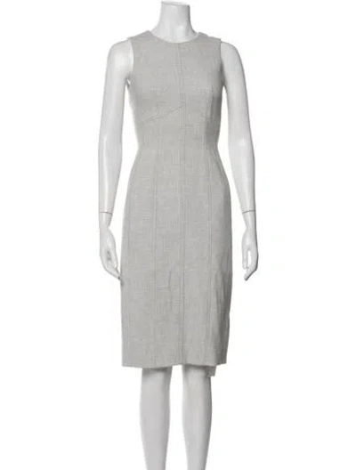 Pre-owned Lk Bennett Crew Neck Knee-length Dress In Black