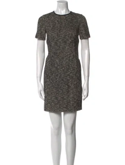 Pre-owned Lk Bennett Crew Neck Mini Dress In Multi