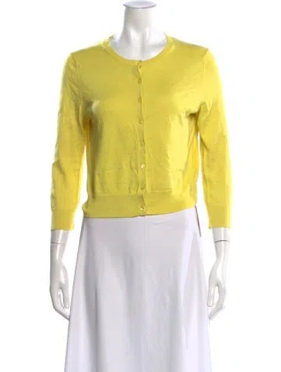 Pre-owned Lk Bennett Crew Neck Sweater In Yellow