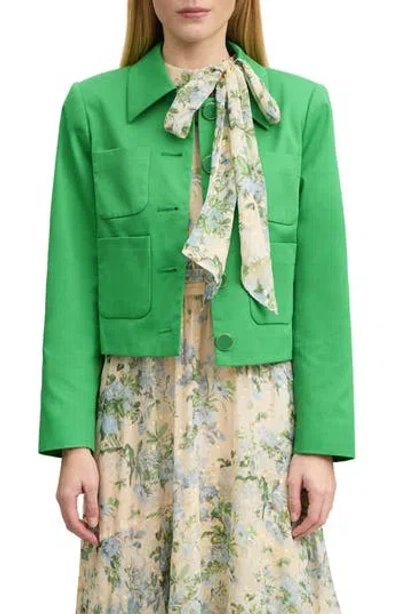LK BENNETT LK BENNETT CROP COTTON JACKET