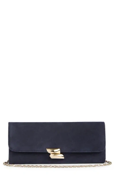 Lk Bennett Daisy Clutch In Navy