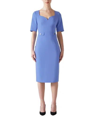 Lk Bennett Diana Dress In Blue