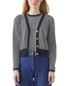 Lk Bennett Honey Wool-blend Cardigan In Blue