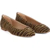 Lk Bennett Dollie Round Toe Suede Ballet Flat In Multi