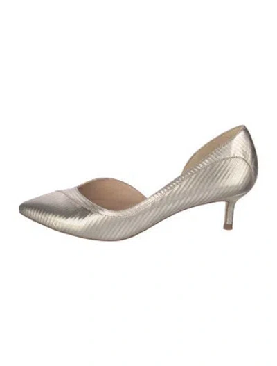 Pre-owned Lk Bennett D'orsay Pumps In Gold