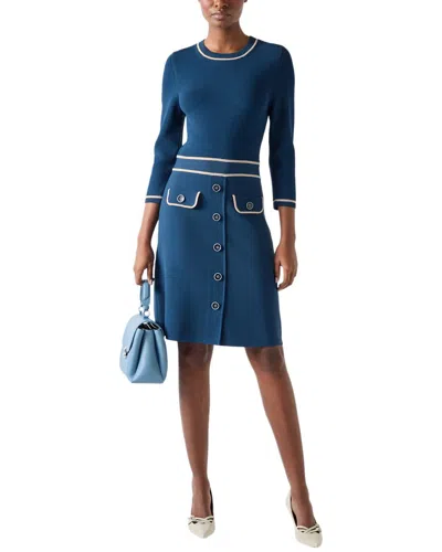 Lk Bennett Dr Dress In Blue