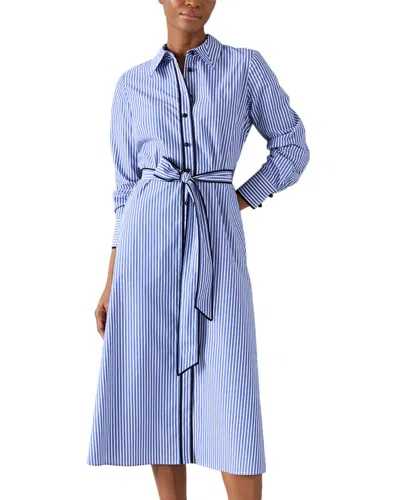 Lk Bennett Dr Lucan Shirt Dress In Pri-blue/white
