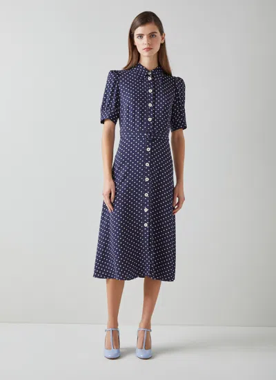 Lk Bennett Dr Valeri Dresses In Blue