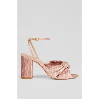 Lk Bennett Womens Pin-pink Eliana Crinkle Satin Sandals