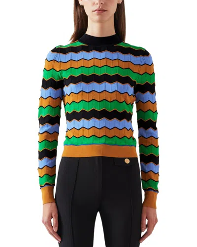 Lk Bennett Elina Knitted Top In Multi