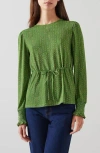 Lk Bennett Womens Mul-green Ellie Chain-print Stretch-jersey Top In Green Multi