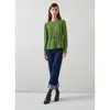 Lk Bennett Womens Mul-green Ellie Chain-print Stretch-jersey Top In Green