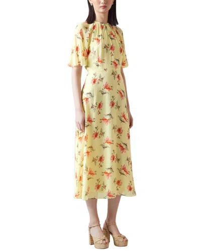 Lk Bennett Elowen Dress In Yellow