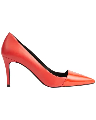 Lk Bennett Emberlynn Leather Pump In Red